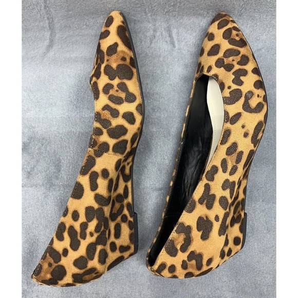 NWOT Anne Klein Iflex Akerika Wedge Shoes Women’s Size 8.5 Cheetah Print - Picture 10 of 14